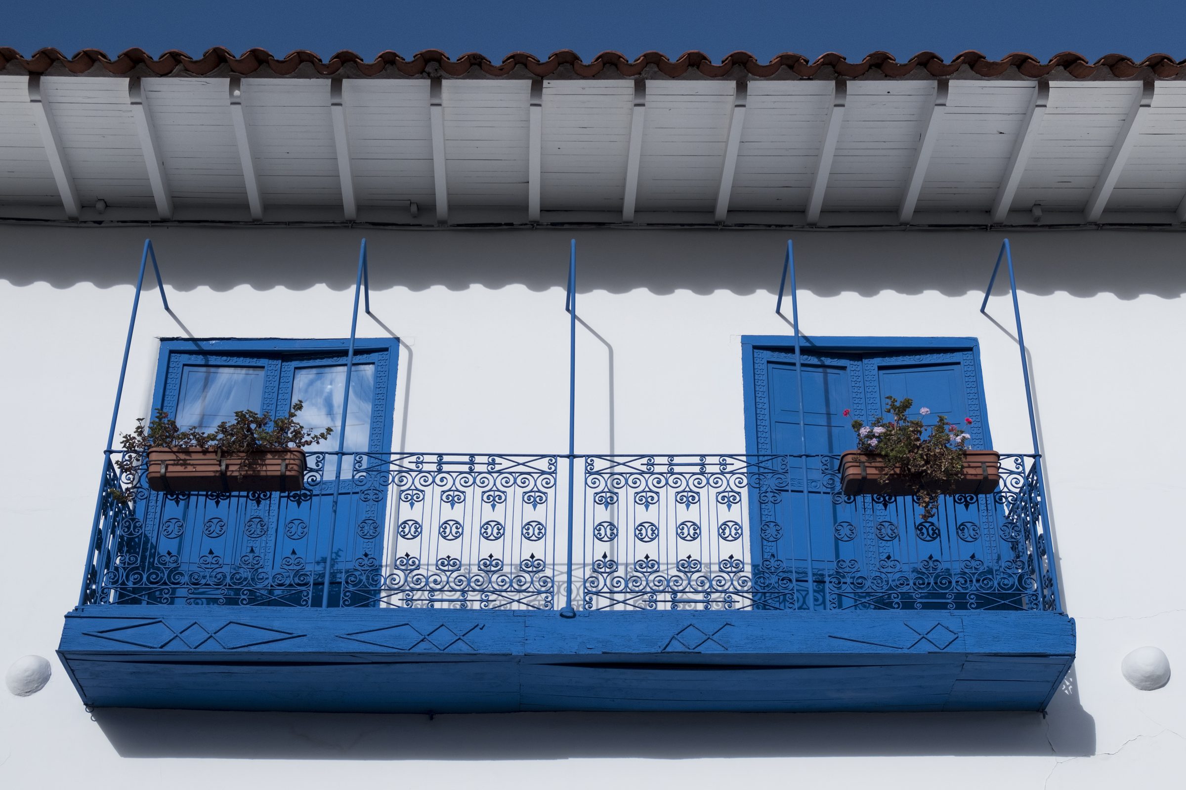 Blue Colonial Balcony